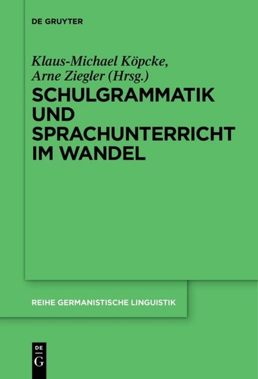 Produktbild: Schulgrammatik und Sprachunterricht im Wandel