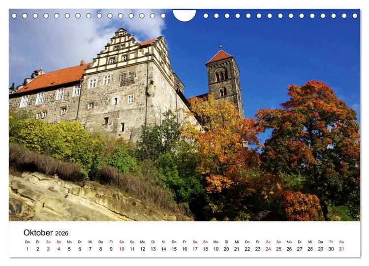 Produktbild: Weltkulturerbe Quedlinburg (Wandkalender 2026 DIN A4 quer), CALVENDO Monatskalender