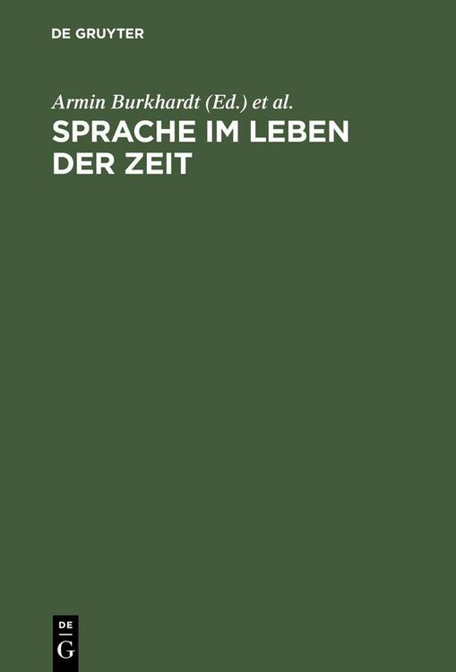 Produktbild: Sprache im Leben der Zeit