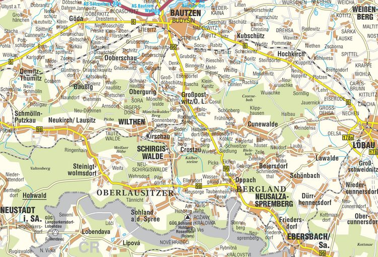 Produktbild: Schirgiswalde-Kirschau und Umgebung - Vatlenberg, Czorneboh, Bieleboh