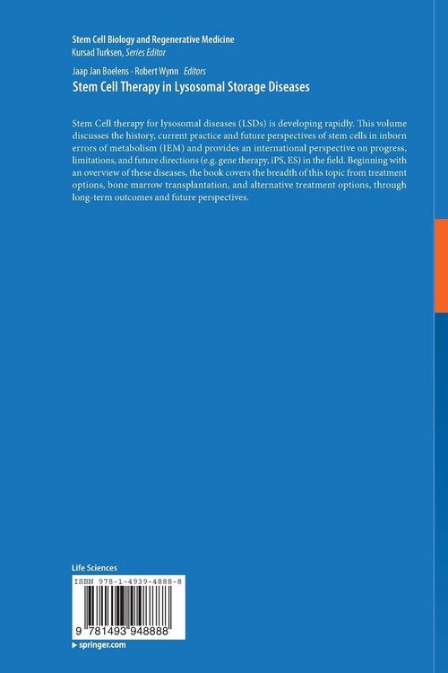 Produktbild: Stem Cell Therapy in Lysosomal Storage Diseases