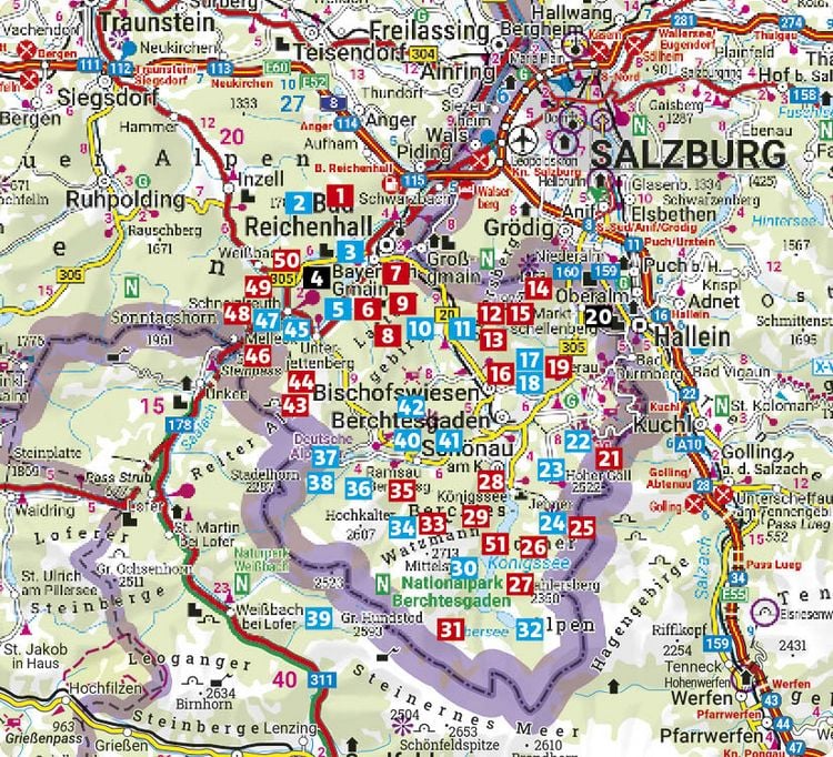 Produktbild: ROTHER Wanderf&uuml;hrer Berchtesgadener Land. 51 Touren &ndash; Berchtesgaden, Bad Reichenhall, Nationalpark Berchtesgaden, K&ouml;nigssee