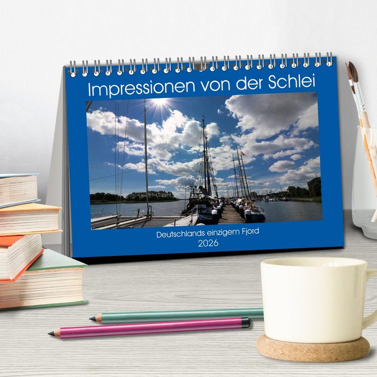 Produktbild: Impressionen von der Schlei - Deutschlands einzigem Fjord (Tischkalender 2026 DIN A5 quer), CALVENDO Monatskalender