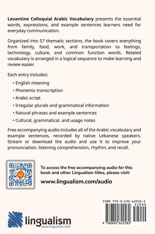 Produktbild: Levantine Colloquial Arabic Vocabulary
