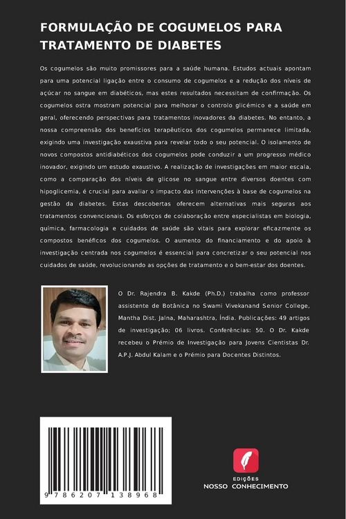 Produktbild: Formula&ccedil;&atilde;o De Cogumelos Para Tratamento De Diabetes