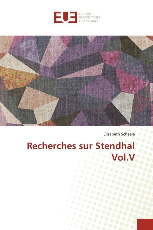 Produktbild: Recherches sur Stendhal Vol.V