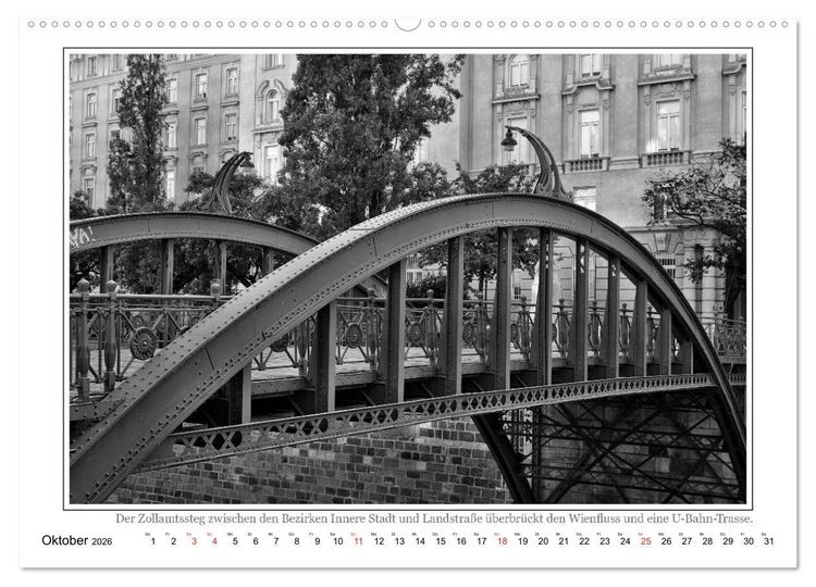 Produktbild: Wien auf den zweiten Blick (Wandkalender 2026 DIN A2 quer), CALVENDO Monatskalender