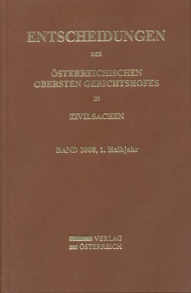 Produktbild: Entscheidungen des &Ouml;sterreichischen Gerichtshofes in Zivilsachen