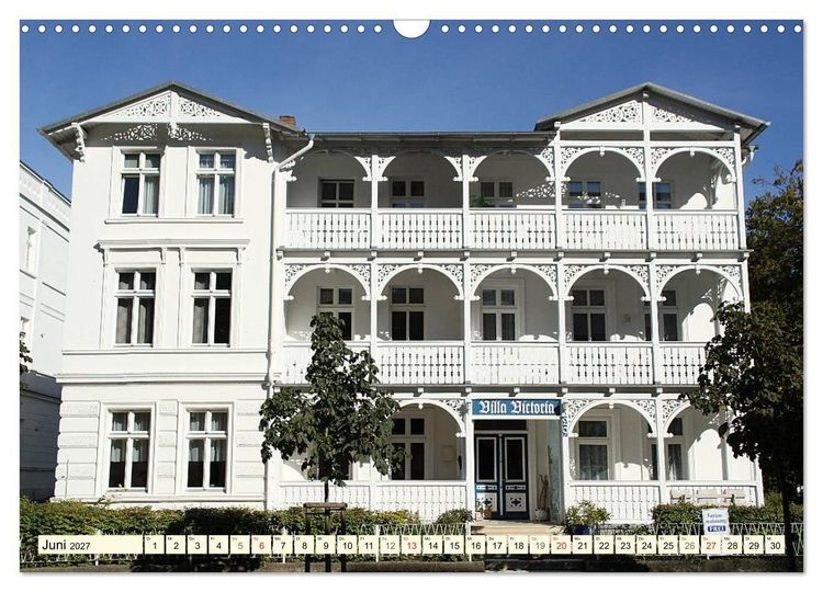 Produktbild: Historische B&auml;derarchitektur R&uuml;gen (Wandkalender 2027 DIN A3 quer), CALVENDO Monatskalender