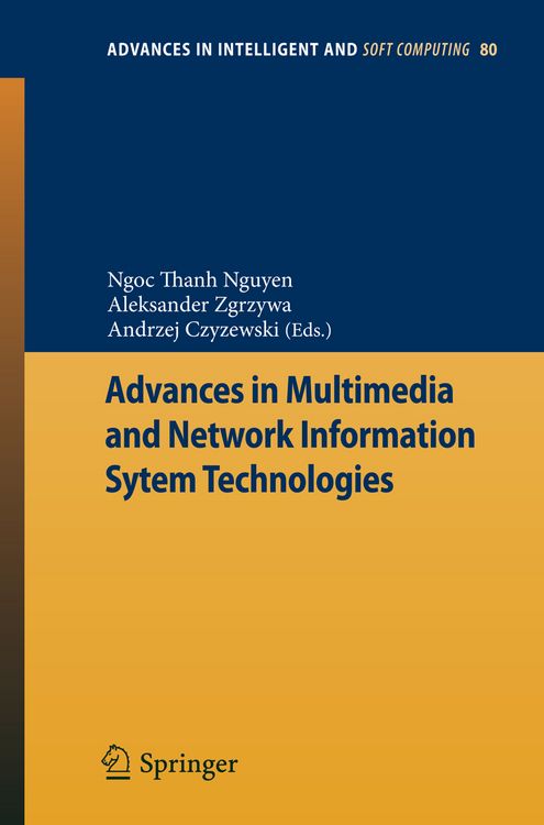 Produktbild: Advances in Multimedia and Network Information System Technologies