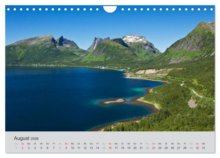Produktbild: Norwegen - Land der Fjorde (Wandkalender 2026 DIN A4 quer), CALVENDO Monatskalender