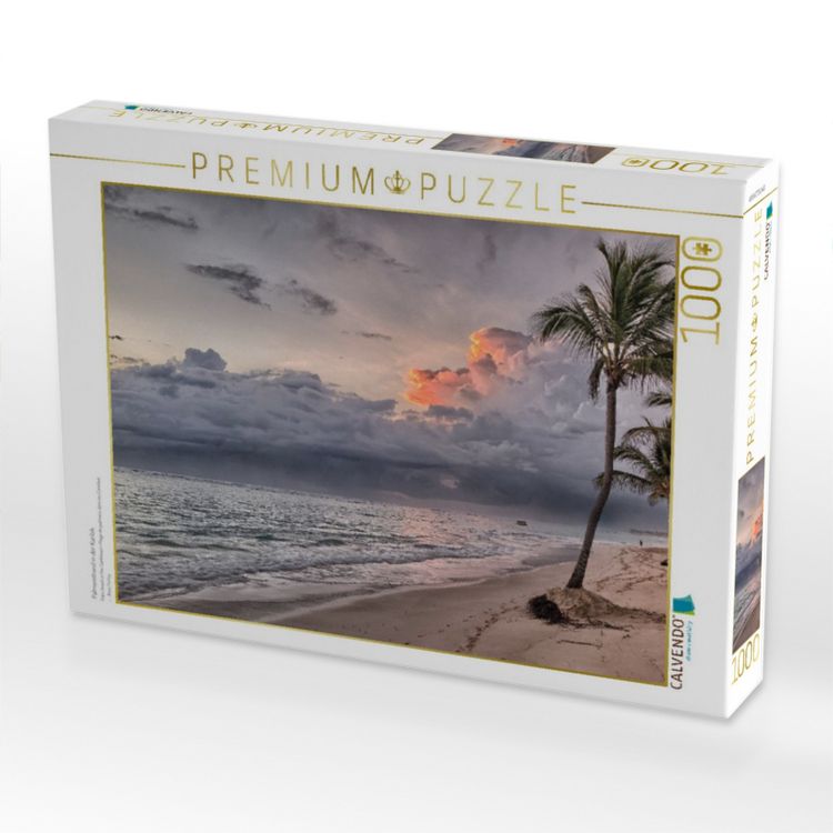 Produktbild: CALVENDO Puzzle Palmenstrand in der Karibik | 1000 Teile Lege-Gr&ouml;&szlig;e 64x48cm Foto-Puzzle f&uuml;r gl&uuml;ckliche Stunden