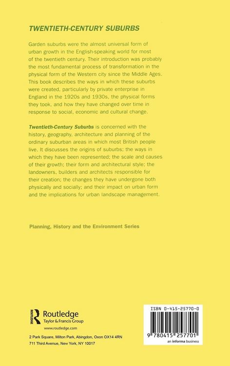 Produktbild: Twentieth-Century Suburbs