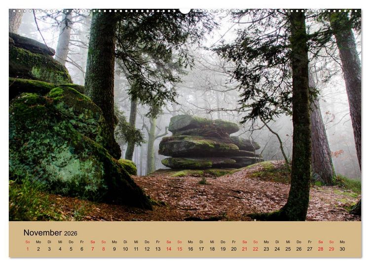 Produktbild: Landschaften im Elsass (Wandkalender 2026 DIN A2 quer), CALVENDO Monatskalender