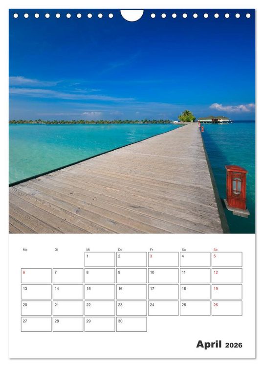 Produktbild: Inselparadiese im S&uuml;dpazifik (Wandkalender 2026 DIN A4 hoch), CALVENDO Monatskalender