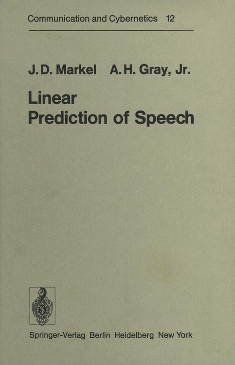 Produktbild: Linear Prediction of Speech