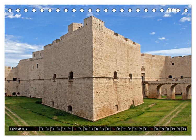 Produktbild: Apulien - Eine Rundreise (Tischkalender 2026 DIN A5 quer), CALVENDO Monatskalender