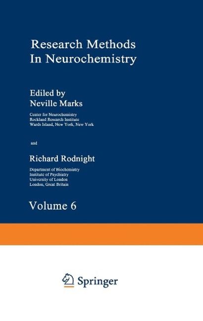 Produktbild: Research Methods in Neurochemistry