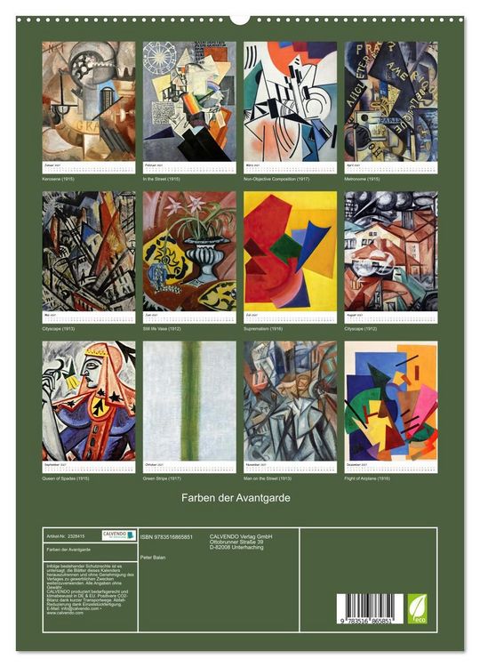Produktbild: Farben der Avantgarde (hochwertiger Premium Wandkalender 2027 DIN A2 hoch), Kunstdruck in Hochglanz