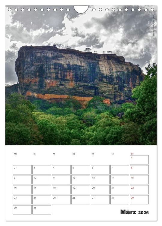 Produktbild: Sri Lanka 2026 - Exotisches Paradies - Jahresplaner (Wandkalender 2026 DIN A4 hoch), CALVENDO Monatskalender