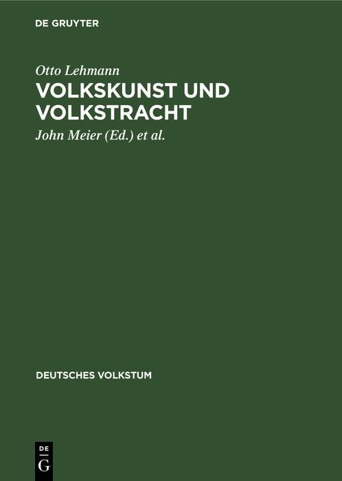 Produktbild: Volkskunst und Volkstracht