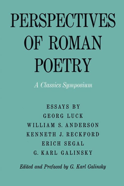 Produktbild: Perspectives of Roman Poetry