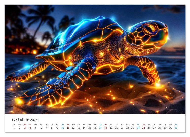 Produktbild: W&auml;chter der Meere (Wandkalender 2026 DIN A4 quer), CALVENDO Monatskalender