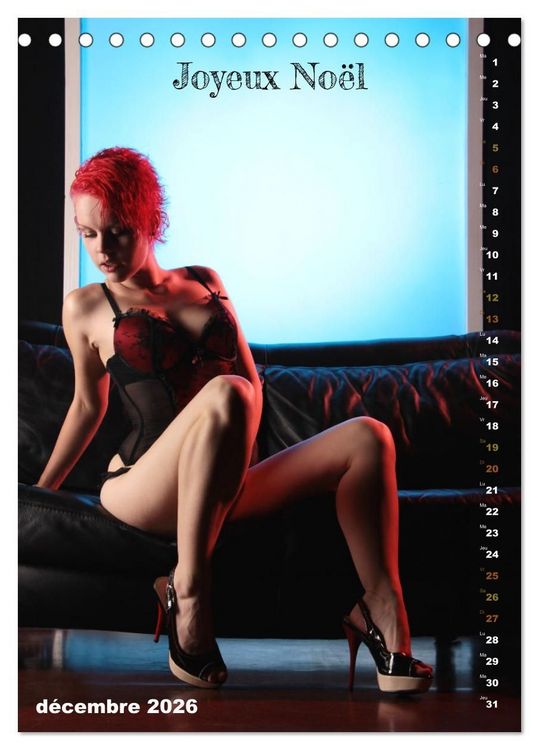 Produktbild: Le canap&eacute; (Calendrier de bureau 2026 DIN A5 horizontal), CALVENDO calendrier mensuel