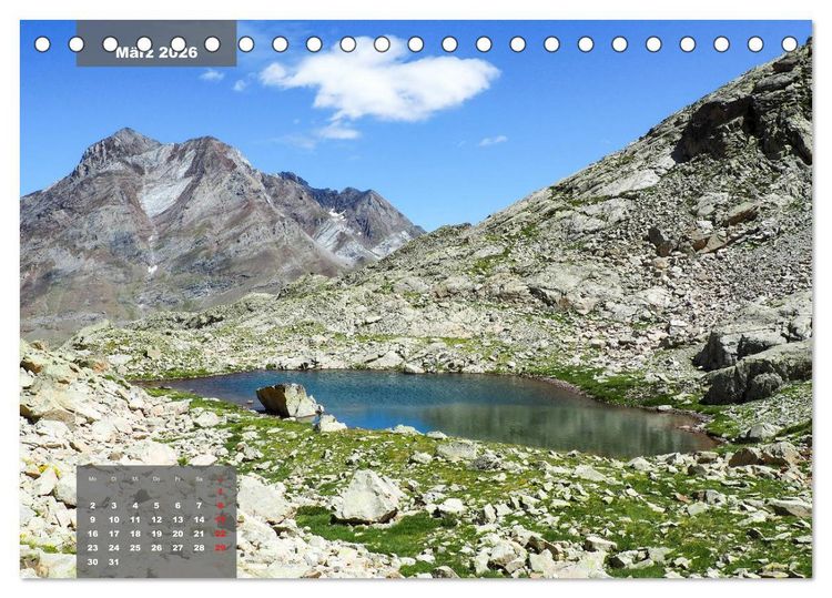 Produktbild: Die wilden Pyren&auml;en (Tischkalender 2026 DIN A5 quer), CALVENDO Monatskalender