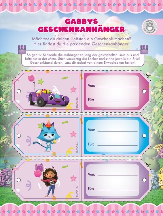 Produktbild: Gabby's Dollhouse: 1001 Sticker: Stickern &ndash; R&auml;tseln &ndash; Ausmalen