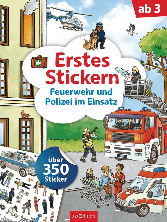 Produktbild: Erstes Stickern – Feuerwehr und Polizei im Einsatz