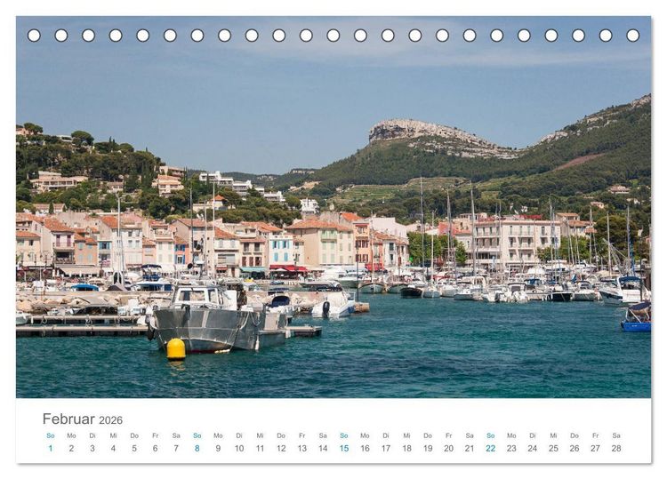 Produktbild: Cassis und die Calanques (Tischkalender 2026 DIN A5 quer), CALVENDO Monatskalender