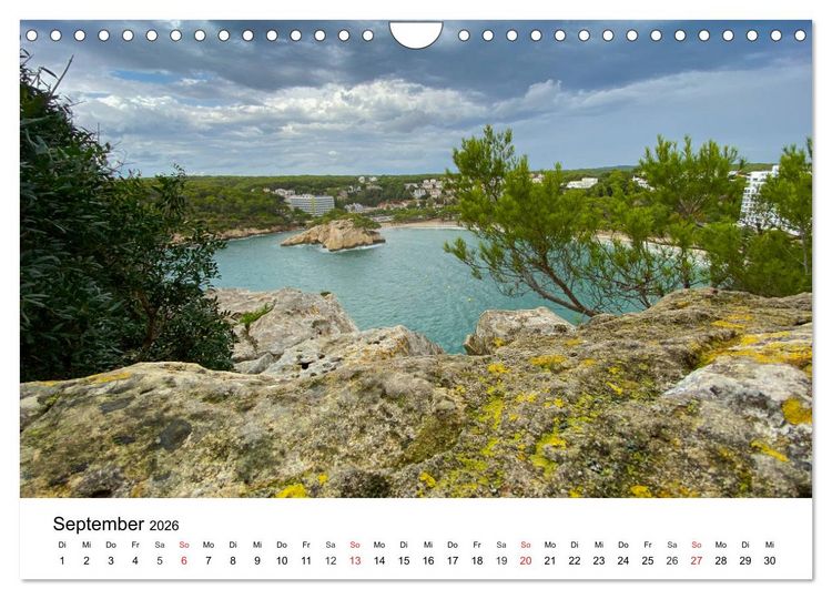 Produktbild: Wandern auf Menorca (Wandkalender 2026 DIN A4 quer), CALVENDO Monatskalender