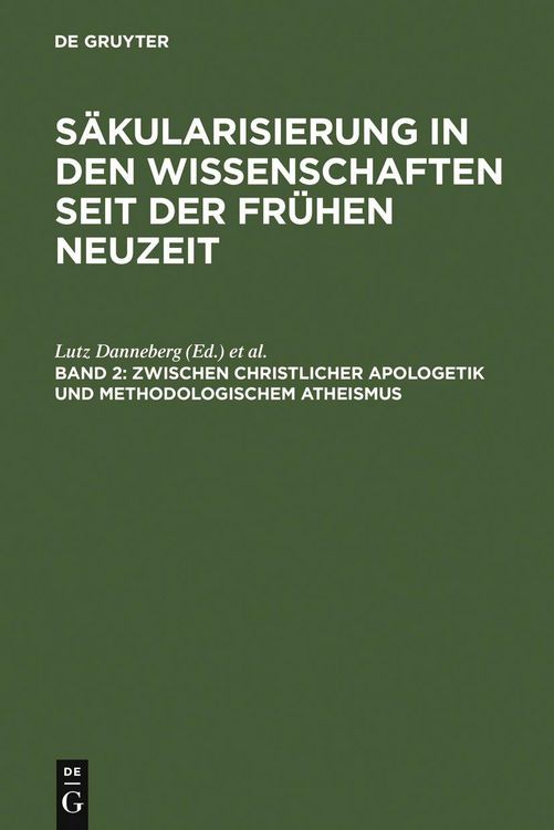 Produktbild: Zwischen christlicher Apologetik und methodologischem Atheismus