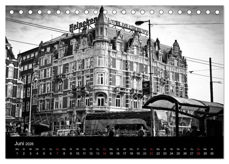 Produktbild: Amsterdam 2026 (Tischkalender 2026 DIN A5 quer), CALVENDO Monatskalender