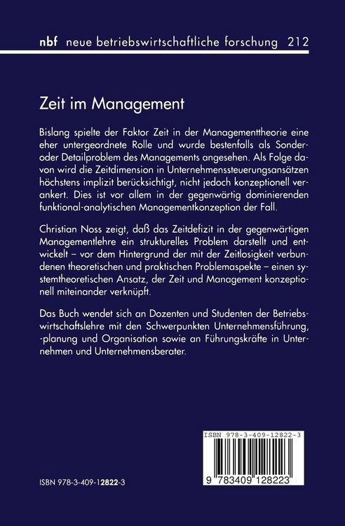 Produktbild: Zeit im Management