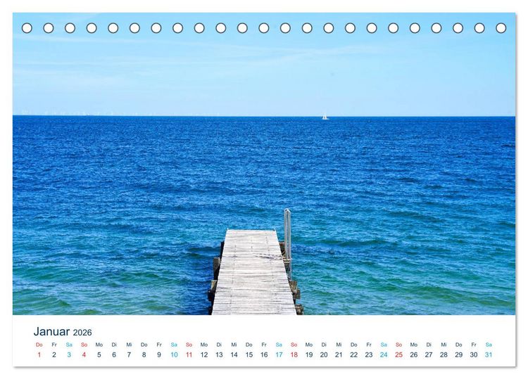 Produktbild: Der Fehmarn-Steg (Tischkalender 2026 DIN A5 quer), CALVENDO Monatskalender