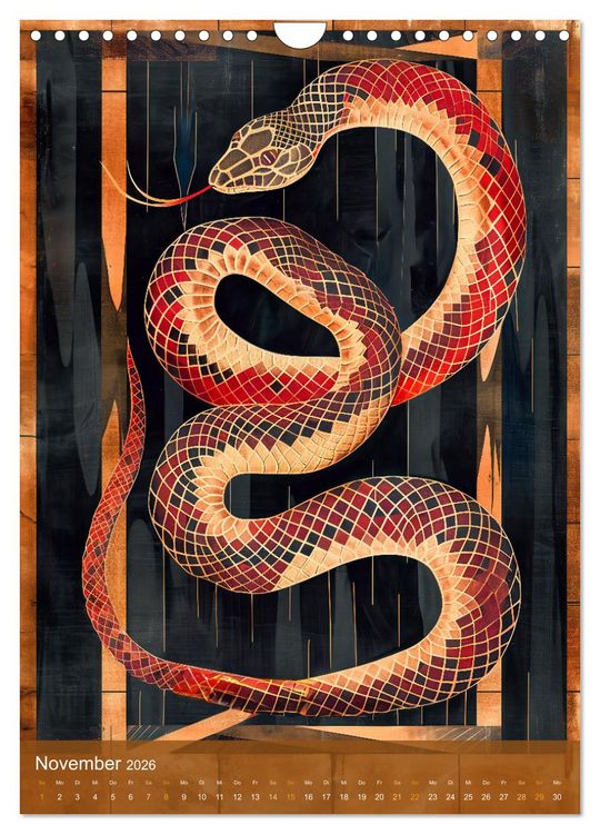 Produktbild: Totem-Tiere - Mythische Illustrationen von Krafttieren (Wandkalender 2026 DIN A4 hoch), CALVENDO Monatskalender