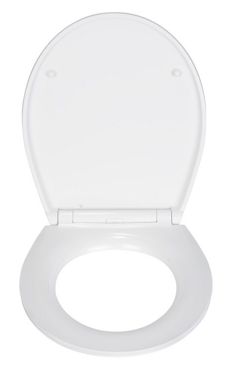 Produktbild: WC-Sitz Mod. Menin, mehrfarbig, Duroplast, Edelstahl, 38x44,5 cm, easy-close Absenkautomatik