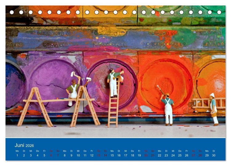 Produktbild: Miniaturen - Klein ganz gro&szlig; (Tischkalender 2026 DIN A5 quer), CALVENDO Monatskalender