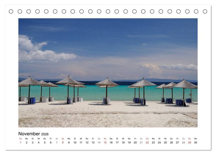 Produktbild: Nordgriechenland &ndash; Pilion, Meteora, Sithonia (Tischkalender 2026 DIN A5 quer), CALVENDO Monatskalender