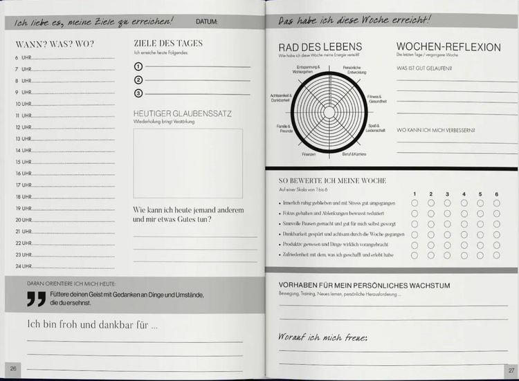 Produktbild: Das Erfolgsjournal - Ich liebe es, meine Ziele zu erreichen, das pers&ouml;nliche & offizielle Journal von Philip Hopf, Erfolgsplaner f&uuml;r Disziplin, Fokus & Klarheit, Tagesplanung, Dankbarkeit, Zielsetzung & Produktivit&auml;t steigern