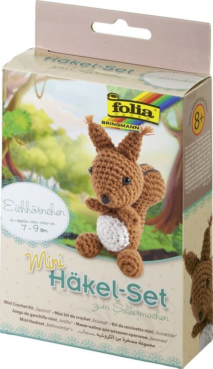 Folia Mini-Häkelset EICHHÖRNCHEN
