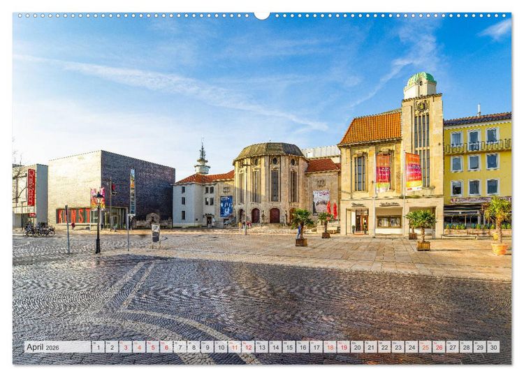 Produktbild: Bremerhaven Stadtansichten (Wandkalender 2026 DIN A2 quer), CALVENDO Monatskalender
