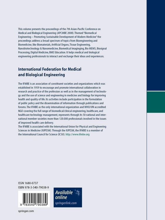 Produktbild: 7th Asian-Pacific Conference on Medical and Biological Engineering