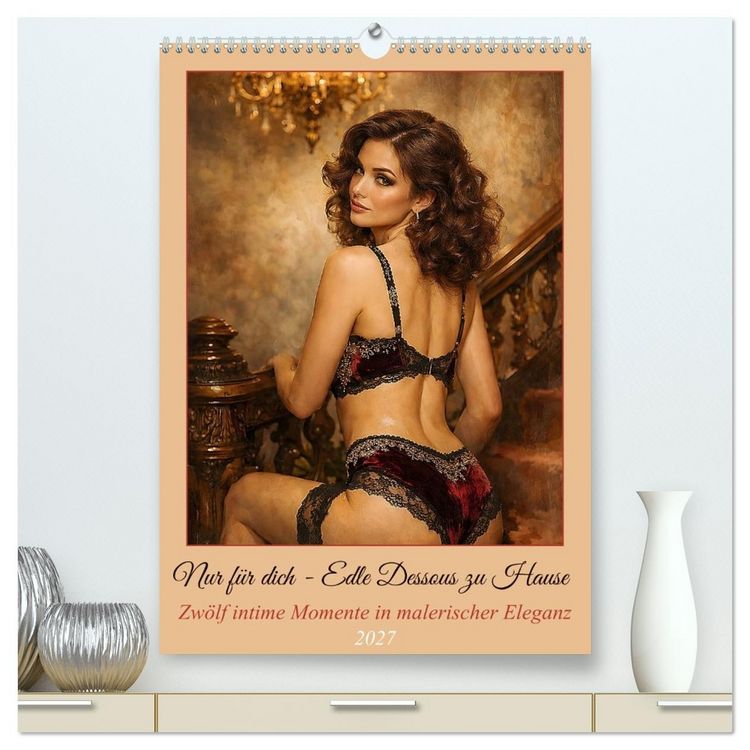 Produktbild: Nur f&uuml;r dich - Edle Dessous zu Hause (hochwertiger Premium Wandkalender 2027 DIN A2 hoch), Kunstdruck in Hochglanz
