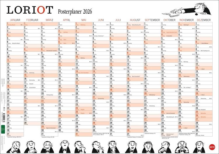 Produktbild: Loriot Posterplaner 2026