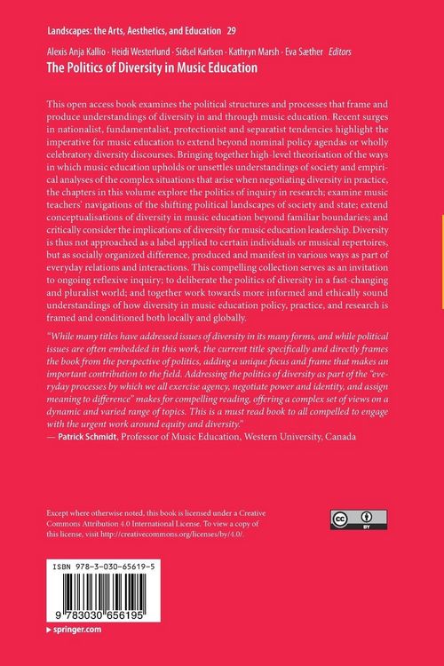 Produktbild: The Politics of Diversity in Music Education