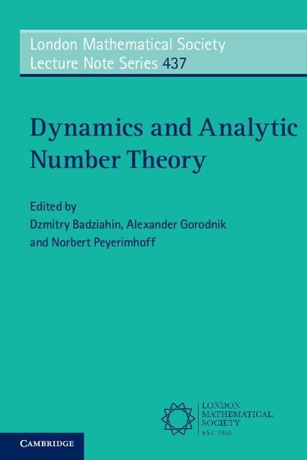 Produktbild: Dynamics and Analytic Number Theory