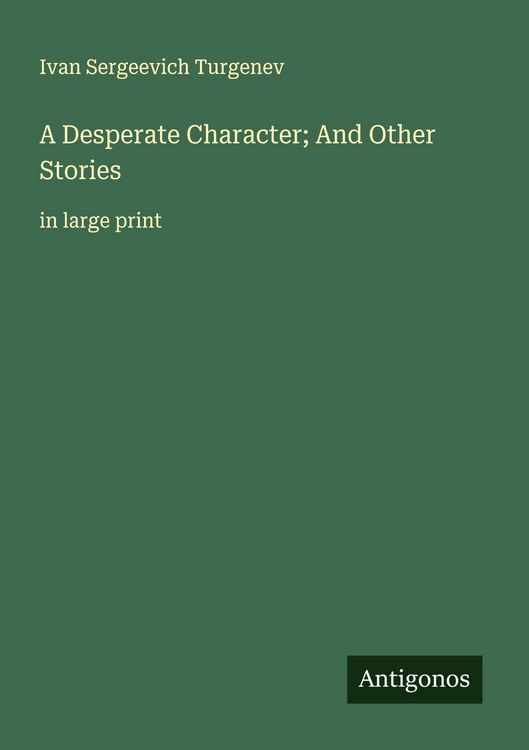 Produktbild: A Desperate Character; And Other Stories